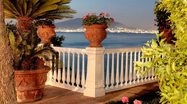 The Gulf of Naples with Vesuvius seen from the Posillipo side