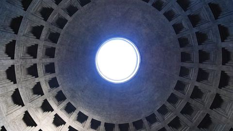 The Pantheon's dome and oculus: a €5 ticket, sold at the door or in the Musei Italiani app, with no skip-the-line product